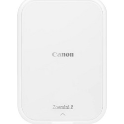 Canon Zoemini 2 Pearl White Έγχρωμος Φορητός Εκτυπωτής Φωτογραφιών Zink