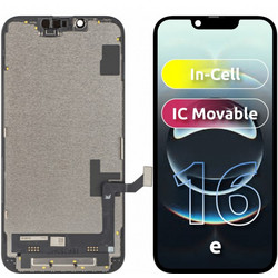 JK Οθόνη LCD In-Cell IC για Apple iPhone 16e, Μαύρη