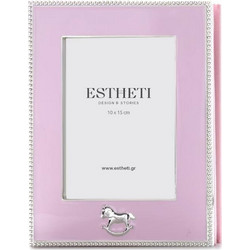 Άλμπουμ Φωτογραφιών (9χ13) 815-00265 13χ5χ17cm Pink-Silver
