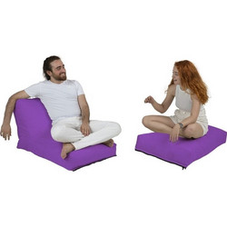 Garden Bean Bag Siesta Sofa Bed Pouf Purple Fabric: 100% Polyester