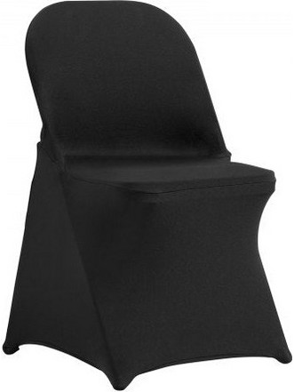 VEVOR Stretch Spandex Folding Chair Covers, Universal Fitted Chair Cover, Removable Washable Protective Slipcovers, for Wedding, Holiday, Banquet, Party, Celebration, Dining (50PCS Black) YTHS50PCSDKQ