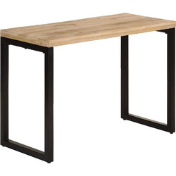 vidaXL Τραπεζαρία 110 x 50 x 76 εκ. από Μασίφ Ξύλο Μάνγκο