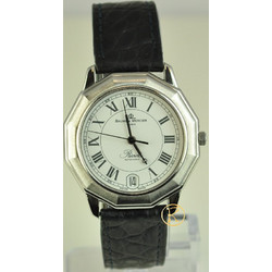 Baume Mercier Ανδρικό Ρολόι Αυτόματο με Μαύρο Δερμάτινο Λουράκι 3131