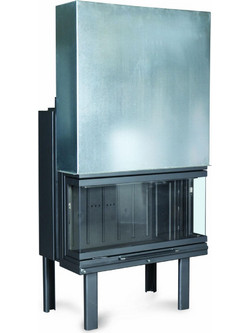 Warm W Panorama Ενεργειακό Τζάκι Αερόθερμο Ξύλου 17.61kW
