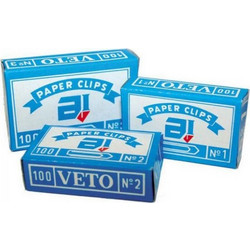 ΣΥΝΔΕΤΗΡΕΣ ΕΓΓΡΑΦΩΝ ΜΕΤΑΛΛΙΚΟΙ ΑΣΗΜΙ VETO No2 (2.5CM) 198ΣΒ2