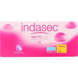 Indasec Dermoseda Σερβιέτες Ακράτειας 1 Σταγόνες 28τμχ