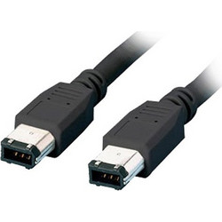 ΚΑΛΩΔΙΟ MEDIARANGE FIREWIRE PLUG (6-PIN)/FIREWIRE PLUG (6-PIN) 1.8M BLACK - (MRCS122)