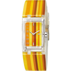 Esprit Houston orange Ice Γυναικείο Ρολόι με Πορτοκαλί Καουτσούκ Λουράκι ES103362005