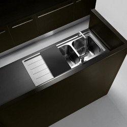 Apell Linear 8516 Ένθετος Νεροχύτης Inox Αντιστρεφόμενος Σατινέ 86x50cm