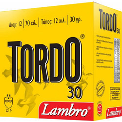 Lambro Tordo Φυσίγγια Συγκέντρωσης 12Cal 70mm 30gr 25τμχ