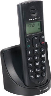 Ασύρματο τηλέφωνο Thomson Amber TH-103D Ασύρματο Τηλέφωνο με Ανοιχτή Ακρόαση Μαύρο