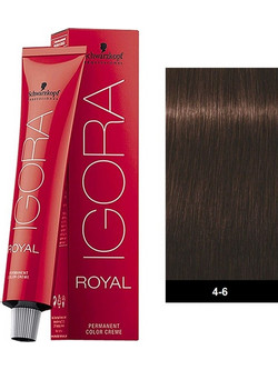 Schwarzkopf Igora Royal 4-6 Καστανό Μεσαίο Μαρόν Μόνιμη Βαφή Μαλλιών 60ml