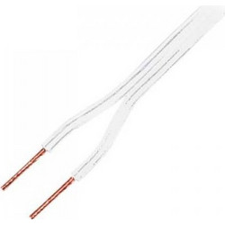 SOUND CABLE WHITE 1m 2 X 0.35 mm CCA ΚΑΛΩΔΙΟ ΗΧΕΙΩΝ ΛΕΥΚΟ LSP-030R