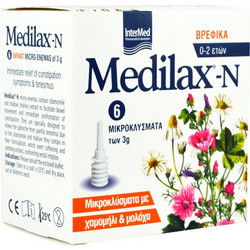 InterMed Medilax-N Βρεφικά Μικροκλύσματα 6τμχ