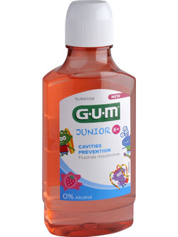Gum Strawberry 6+ Παιδικό Στοματικό Διάλυμα Κατά της Πλάκας 300ml