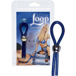 You2Toys Loop Cock Ring Ρυθμιζόμενο Ελαστικό Δαχτυλίδι Πέους & Όρχεων Σιλικόνης Μπλε
