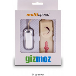 Seven Creations Gizmoz Δονητής Egg για Ζευγάρια με Τηλεχειριστήριο Ασημί
