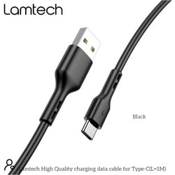 Lamtech LAM442911 USB-A to USB-C 1m Black 8718858445585
