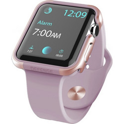 X-Doria Defense Edge Αλουμινίου / TPU Θήκη για Apple Watch 42mm / 44mm Ροζ 3X481709A