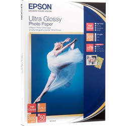 Φωτογραφικό Χαρτί EPSON 130x180mm Ultra Glossy 300g/m 50 Φύλλα (C13S041944)