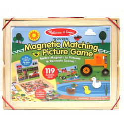 Melissa & Doug Ξύλινη Κασετίνα Με 119 Ξύλινους Μαγνήτες 19918