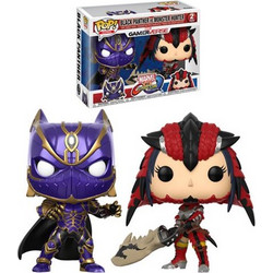 Funko Pop! Games Gamerverse Marvel Vs. Capcom Infinite Black Panther Vs Monster Hunter
