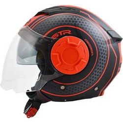 Str Tron Black/Red Κράνος Μηχανής Jet 1100gr