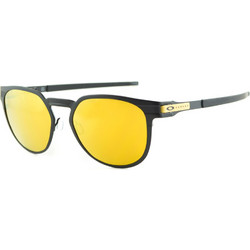 Oakley Deicutter OO 4137 03 Ανδρικά Γυαλιά Ηλίου Στρογγυλά Κοκάλινα Χρυσά με Κίτρινο Καθρέπτη Φακό