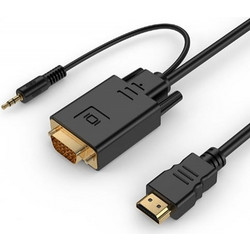 Cablexpert Καλώδιο HDMI 1.3 HDMI Male to VGA Male 1.8m Black