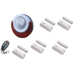 M-Tech MD-214R M5010 Ασύρματο Σύστημα Συναγερμού με 5 Αισθητήρες Πόρτας, Σειρήνα, 1 Τηλεχειριστήριο, Κέντρο