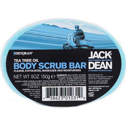 Denman Jack Dean Tea Tree Oil Σαπούνι Scrub Σώματος 150gr