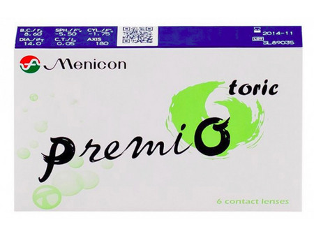 Menicon PremiO Toric 15θήμεροι Φακοί Επαφής Αστιγματικοί Σιλικόνης Υδρογέλης 6τμχ