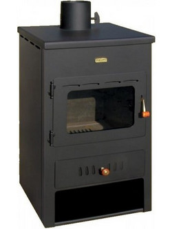 Prity K1 W8 Ατσάλινη Ξυλόσομπα Καλοριφέρ 13kW