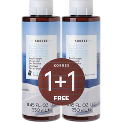 Korres Vine Of Santorini Αφρόλουτρο σε Gel 2x250ml