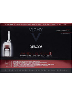 Vichy Dercos Aminexil Clinical 5 Αμπούλες κατά της Ανδρικής Τριχόπτωσης 21x6ml