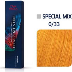 Wella Koleston Perfect Me+ Special Mix 0/33 Έντονο Χρυσό Ενισχυτικό Βαφής Μαλλιών 60ml