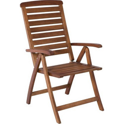 Woodwell Garden Πολυθρόνα Κήπου Πτυσσόμενη Μοριοσανίδα Καφέ E20202,9