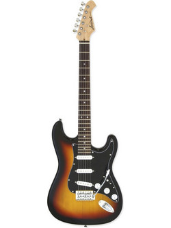 Aria Pro II Stg-003spl Ηλεκτρική Κιθάρα ST Style με HSS Μαγνήτες και Ταστιέρα Techwood 3 Tone Sunburst