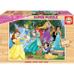 Παιδικό Puzzle Educa Ξύλινο Disney Princesses 100 Κομμάτια