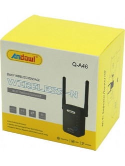 Andowl Q-A46 Wi-Fi Extender Single Band (2.4GHz) 100Mbps