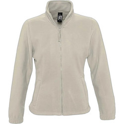 Sol's North Γυναικεία Ζακέτα Fleece Κοντή με Φερμουάρ Μπεζ 54500-123