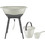 Baby Jem Μπανάκι Μωρού με Βάση Elegant White + Αξεσουάρ Μπάνιου 5τμχ