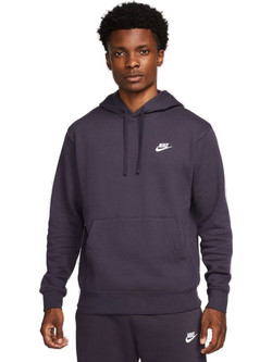 Nike Sportswear Club Ανδρικό Αθλητικό Φούτερ με Κουκούλα Μωβ BV2654-540