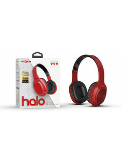 Moxom MX-WL26 Ασύρματα Bluetooth Ακουστικά Over Ear Κόκκινα