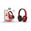 Moxom MX-WL26 Ασύρματα Bluetooth Ακουστικά Over Ear Κόκκινα