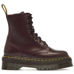 Dr. Martens Jadon Γυναικεία Αρβυλάκια Δερμάτινα Μπορντό με Χοντρό Χαμηλό Τακούνι 27311626