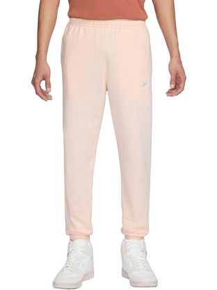 Nike Sportswear Club Ανδρικό Παντελόνι Φόρμας με Λάστιχο Σομόν BV2679-838