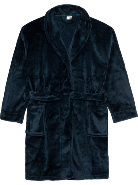 Minerva Παιδική Ρόμπα Fleece Χειμωνιάτικη Πετρόλ 90-62135-308