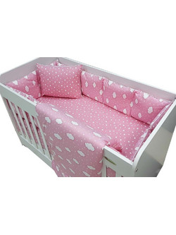 Beboulino Σετ Κούνιας 70x140cm Night Pink 5τμχ