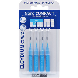 Elgydium Mono Compact Μεσοδόντια Βουρτσάκια 0.4mm Μπλε 4τμχ